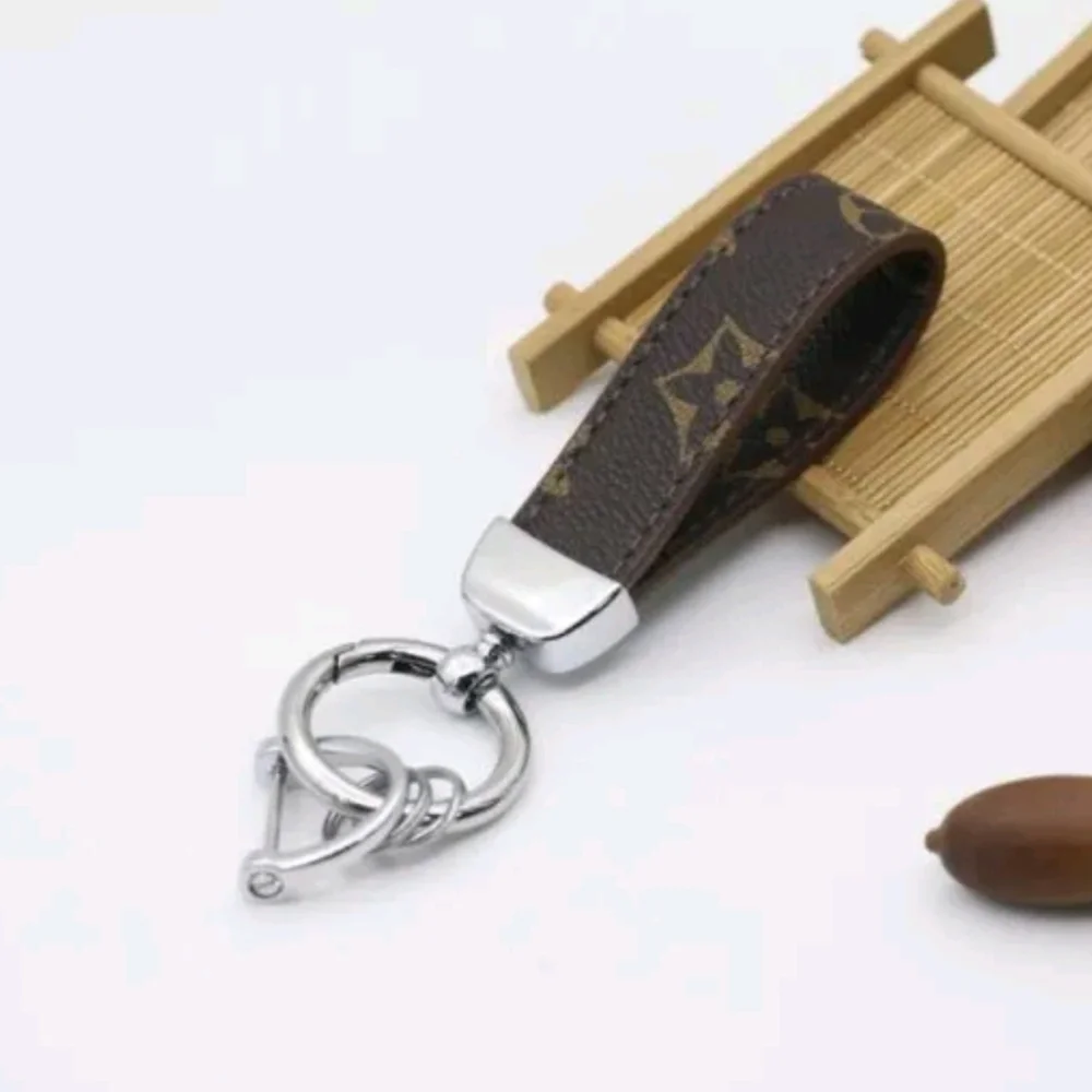 PU Leather bag keychain, car keys holder, keyring